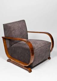 Austrian Art Deco Period Burled Walnut Armchairs Art Deco Chair Art Deco Furniture Deco Furniture