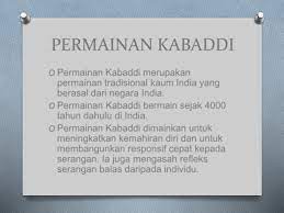 Permainan yang berasal dari maharashtra ini pada mulanya dimainkan menggunakan kereta. Permainan Tradisional Kaum India Kabaddi Pdf Document