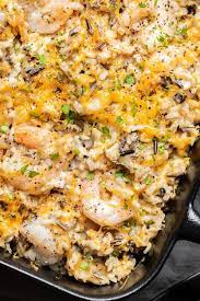 This Easy Cheesy Shrimp And Wild Rice Casserole Is A Delicious Casserole Recipe F Seafood Casserole Recipes Fish Casserole Recipes Shrimp Recipes For Dinner