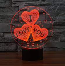 Enjoy free shipping & browse our great selection of wall lighting overall product weight: I Love You 3d Lamp Vector Model Heart Shaped Svg Cdr Pdf Dxf Etsy 3d Illusions 3d Illusion Lamp Illusions