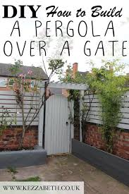 Safe and proper use of a hammer drill (for concrete surfaces), circular saw, drill, ratchets and sockets, and possibly a miter. Diy How To Build A Pergola Over A Gate Kezzabeth Diy Renovation Blog