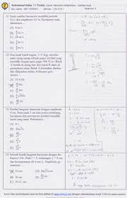 90 menit semester :1 petunjuk umum 1. Soal Dan Jawaban Gerak Harmonis Sederhana Sulflakes Livejournal