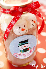 Snowman Hot Chocolate Gift Free Printable Skip To My Lou