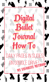Digital Bullet Journal Daily Pages In Slides In Google Drive Helloshouho Daily Page Making A Bullet Journal Journal