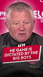 “As always, the game is dominated and dictated by the big boys” 🗣️  Sheffield United boss Chris Wilder gives his opinion