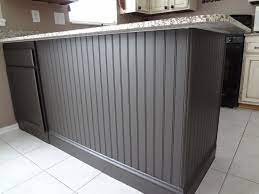 This design diy kitchen island beadboard 42 best beadboard backsplash is taken from : Adding Beadboard To Your Kitchen Island In Our Spare Time Beadboard Kitchen Kitchen Island Makeover Wainscoting Kitchen