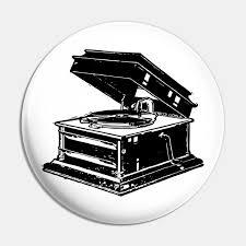 It's simple!simply subscribe us for more drawing tutorial. Old Record Player Vinyl Pin Teepublic