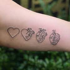 Minimal Heart Tattoo Transitioning Into A Anatomic Heart Done By Arth Gomes Www Otziapp Com Tattoos Brain Tattoo Minimal Tattoo