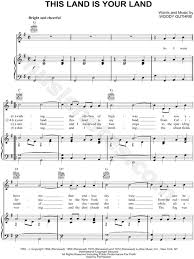 Www.myeslfriends.com (click on karaoke esl for featured songs). Woody Guthrie This Land Is Your Land Sheet Music In G Major Transposable Download Print Sheet Music G Major Music