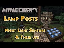 Lamp Posts Inverted Daylight Sensor Minecraft 1 8 Snapshot Youtube