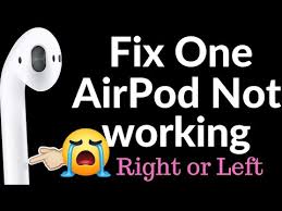 Then i charged the case with the airpods inside. Airpods Not Working In One Ear Jobs Ecityworks