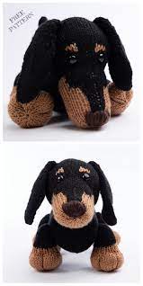 Hannah cooper has used basic double. Knit Toy Dachshund Dog Free Knitting Patterns Knitting Pattern