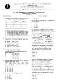 Dalam artikel ini iguru31 akan sharing lembar latihan soal uas/ pas untuk jenjang sma/ ma kelas xi/ 10 semester 1 kurikulum 2013 tahun pelajaran 2020/ 2021. Soal Uas Kimia Kelas 11 Semester Genap Fasrjb