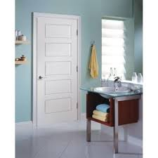 Masonite Riverside Smooth 5 Panel Equal Hollow Core Primed Composite Interior Door Slab 10744 T Doors Interior Prehung Interior Doors Masonite Interior Doors