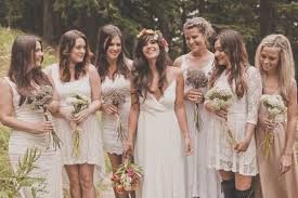 Bohemian Portland Park Wedding Ruffled Bridesmaid Dresses Boho Bohemian Bridesmaid Bohemian Bridesmaid Dress