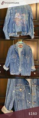 Usa Vintage Harley Davidson Jean Denim Jacket In 2021 Denim Jacket Harley Davidson Jeans Harley Davidson Leather Jackets