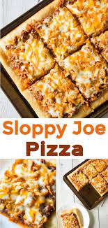 Sloppy Joe Pizza Dinner With Ground Beef Sloppy Joes Homemade Sloppy Joes