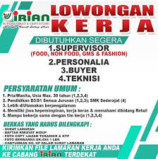 Kecamatan tebing tinggi di kabupaten kepulauan meranti, riau. Lowongan Kerja Medan Terbaru Di Irian Supermarket Dept Store Medan Poskerjamedan Com