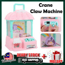 We made a quick stop to a local toys r us to play the claw machine they have there. 4gl Mini Crane Claw Machine Arcade Clip Doll Game Toys Toy Mainan Budak