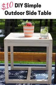 Simple 10 Diy Outdoor Side Table Toolbox Divas Diy Outdoor Furniture Diy Outdoor Table Inexpensive Patio Furniture