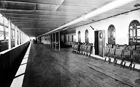 Rms Olympic Promenade Deck First Class Facilities Of The Rms Titanic Wikipedia With Images Titanic Rms Titanic Titanic Ship