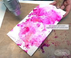 How to: Watercolor Smooshing Notecard Set