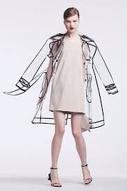 Invisible Pvc Raincoat Ropa Ropa Transparente Moda