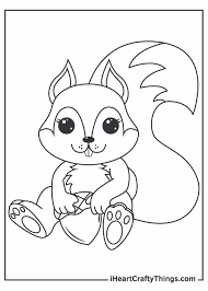 Coloring pages are funny for all ages kids to develop focus, motor skills, creativity and color recognition. Printable Squirrels Coloring Pages Updated 2021