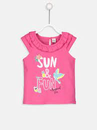 Kiz Bebek Pamuklu Desenli Tisort 9sh806z1 Gs5 Lc Waikiki Junior Girls Clothing Kids Outfits Kids Fashion