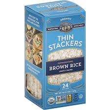 Lundberg brown rice syrup organic gluten free azure 16. Lundberg Family Farms Thin Stackers Puffed Grain Cakes Brown Rice Lightly Salted 24 Ct Rice Rice Cakes Sendik S Food Market