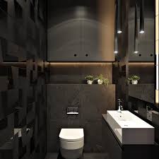 Black And Grey Bathroom 2 Masculine Interiors In Shades Of Grey Black Brown Black And White Tiles Bathroom Bathroom Design Toilet Design