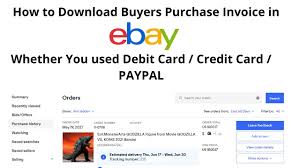 We did not find results for: How To Download Buyers Purchase Invoice In Ebay Debit Credit Paypal Youtube