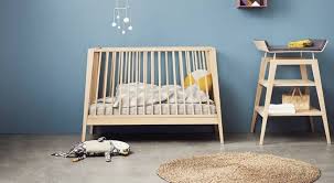 Linea By Leander Cot And Change Table Package Natural Baby Changing Tables Childrens Beds Baby Decor