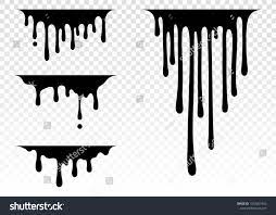 Current Paint Stains Current Drops Current Inks Paint Dripping Dripping Liquid Paint Flows Vect Dripping Paint Art Black Colour Background Drip Painting