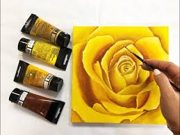 Beautiful daisies painted on canvas. How To Draw A Rose Painting Demonstration Oil Technique On Canvas By Julia Kotenko Youtube