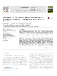 PDF) Development of a neural network approach to characterise 226Ra  contamination at legacy sites using gamma-ray spectra taken from boreholes