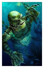 Underwater Love Horror Movie Art Classic Monster Movies Movie Art
