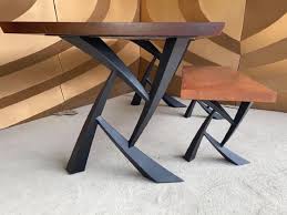 Design Metal Table Legs And Base For Wood Top By Flowylinedesign In 2020 Metal Table Legs Metal Table Base Dining Table Legs