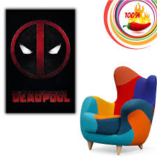 Deadpool t shirt classic angry face logo nue offiziell. Deadpool Face Logo Poster My Hot Posters