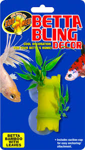 Betta Bling Bamboo With Leaves Betta Betta Fish Toys Betta Fish Tank