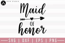 Download Maid Of Honor Svg M27f17 186065 Svgs Design Bundles