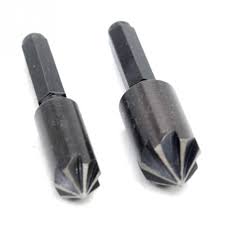 2pc 7 flute countersink tool bit set