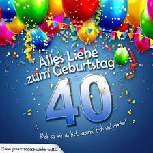 Witzige bilder geburtstag kostenlos sprüche zu glückwünsche zum 30 geburtstag whatsapp download kostenlos whatsapp lustige bilder für android kostenloser download smileys for chat 3.0 neue smileys für whatsapp, chat und email. Geburtstagskarte Mit Bunten Ballons Konfetti Und Luftschlangen Zum 40 Geburtstag Geburtstagsspruche Welt