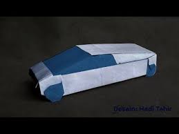 Origami Auto Faltanleitung Hadi Tahir Youtube Origami Origami Car Hadis