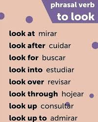 Phrasal Verb To Look Dicas De Ingles In 2020 Learning Spanish Vocabulary English Vocabulary English Phrases