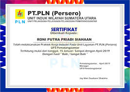 Contoh piagam penghargaan ucapan terima kasih. Contoh Sertifikat Prakerin Pkl Smk Goliketrik