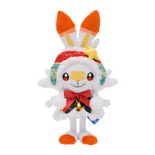 Commission for of her character christmas! Plush Scorbunny Christmas 2020 Meccha Japan