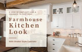 Especially when paired with white or blue shaker cabinets, gold pull hardware lightens and warms up the. Get The Farmhouse Kitchen Look With Shaker Style Cabinets Best Online Cabinets