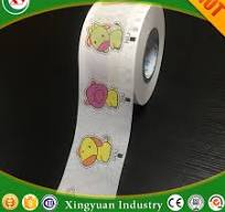 Printed tissue frontal tape for diaper | fjxingyuan.com