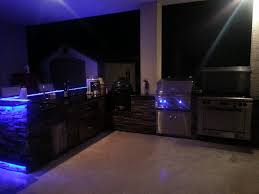outdoor kitchens with led lighting (36